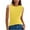Yellow, variant on Egmy1 Womens Tank Tops Women's New Solid Color Bow Crossshoulder Casual T-shirt