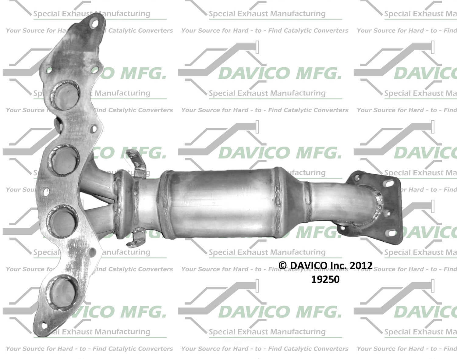Davico Mfg Catalytic Converter P/N:19250 Fits select: 2005-2008 FORD ESCAPE, 2008 MAZDA TRIBUTE