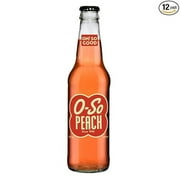 Glass Bottle Iconic Old-Time Brand Soda 12 oz 12 Pack Bundled by Louisiana Pantry (O-SO Peach)