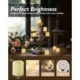 thumbnail image 4 of Homemory 24Pack Flickering Flameless Votive Candles, Battery Operated LED Tealight for Wedding, Outdoor, Table, Festival (Warm White,Battery Included), 4 of 8