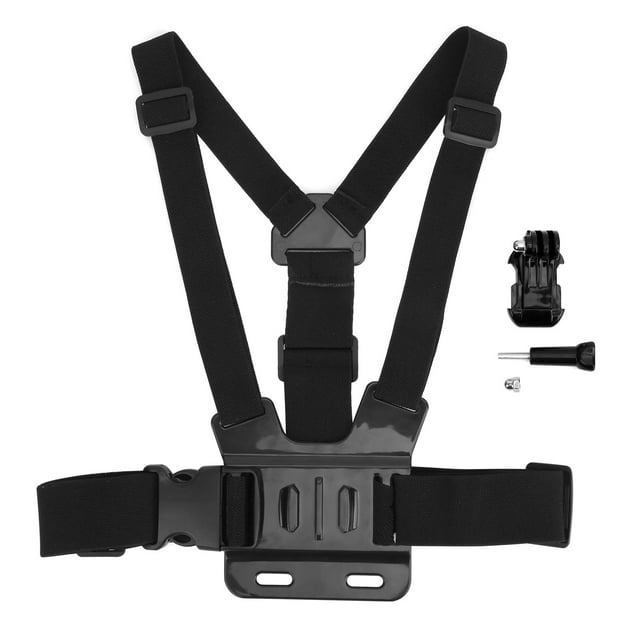 Chest Strap Mount Belt Camera Chest Strap Mount Belt, Durable J-shaped Base For Mountaineering Cycling Skiing Surfing