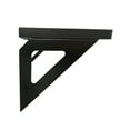 Hyper Tough 6 in. x 15 3/4 in. Modern Black Laminated Wood Shelf Kit