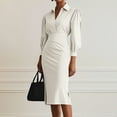 thumbnail image 2 of Aloohaidyvio Work Dresses for Women Fall Business Long Sleeve Elegant Office Formal Dresses, 2 of 7