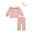 thumbnail image 3 of Kensie Baby Girl 3 Piece Fleece Rib Pant Set, Sizes 0-9 Months, 3 of 3