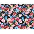 thumbnail image 2 of Zelouf Zs1903Vv Print Scuba  , Sewing, DIY, Crafts Fabric by the Yard, 993 Blk/pink, 10 Yard, 2 of 2