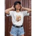 thumbnail image 2 of Squirrel On A Tree Watercolor T-Shirt Women -Image by Shutterstock, Female Large, 2 of 4