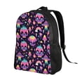 thumbnail image 2 of Fotbe cartoon Skull rainbow space Mochila de Viaje para Laptop, Mochila Ejecutiva Delgada y Resistente 15.6", 2 of 8