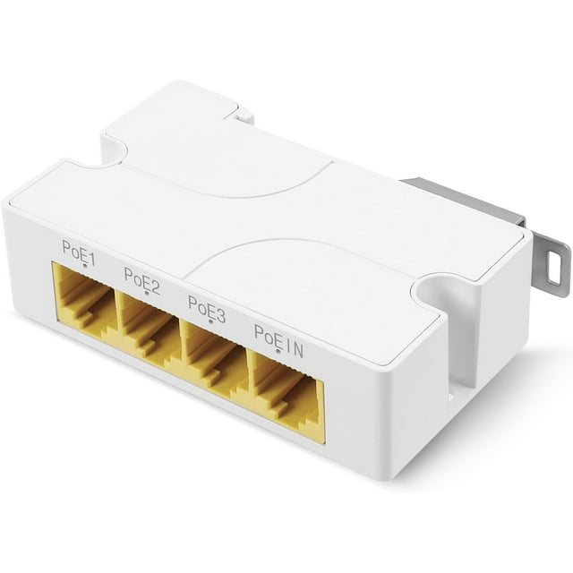 3 Port Gigabit PoE Extender, POE+ Repeater 100 Meters(328 ft) Extender Comply IEEE802.3af/at,1000Mbps RJ45, 1