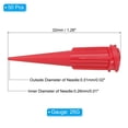 thumbnail image 2 of 50 Pcs 25G Aiguille de Distribution en Plastique à Embout Émoussé pour Adhésifs, Colle, Recharge de Liquides, Rouge, 2 of 5