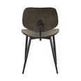 thumbnail image 6 of Miki Mid-Century Black Wood Dining Accent Chairs (Set of 2), 6 of 7