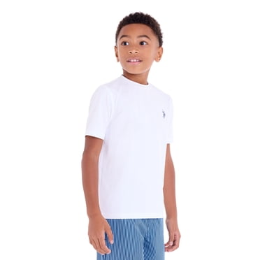 U.S Polo Assn. Boys Short Sleeve Rashguard, Sizes 4-18