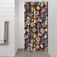 thumbnail image 3 of Nature Peony and Floral Blossom Curtain 36x72 Inches, Romantic Farmhouse Wildflower Decor with Hooks, 3 of 5