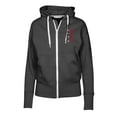 thumbnail image 2 of Women's Levelwear Black Atlanta Braves Cooperstown Collection Gardinia Full-Zip Hoodie, 2 of 3
