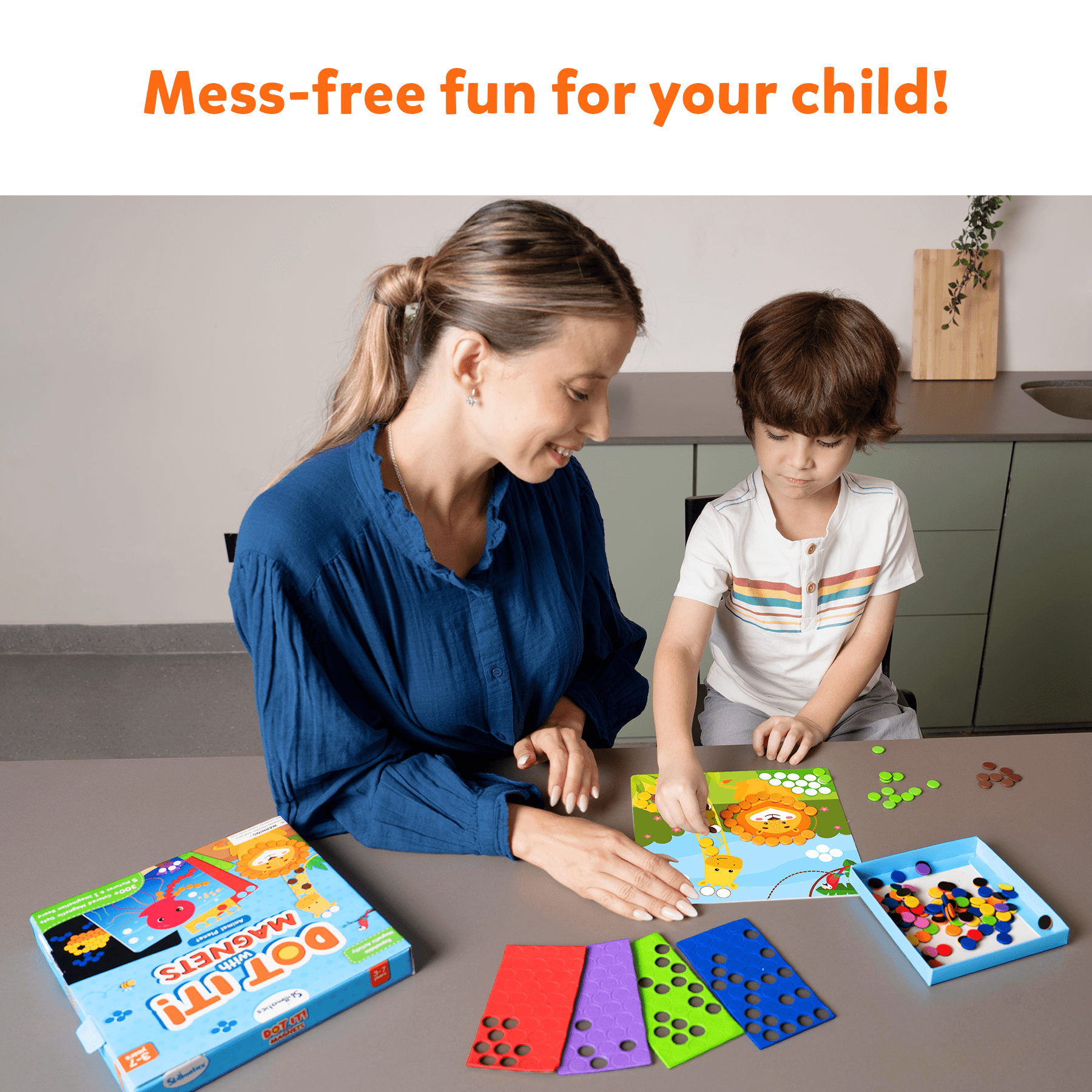 Skillmatics Art Activity - Dot It with Magnets Animals, No Mess Repeatable Art for Kids Ages 4-7