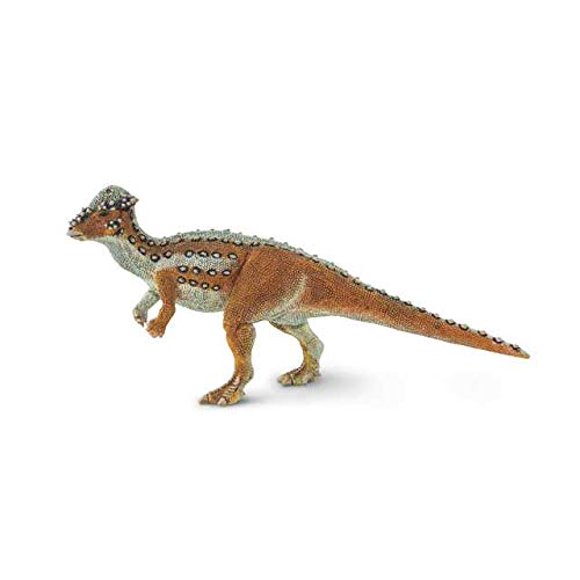 Safari Ltd Wild Safari Prehistoric World Collection - Hand Painted Pachycephalosaurus Figurine 8" x 3.75" - Non-Toxic and BPA Free - Ages 3+