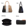 thumbnail image 3 of Bolsos de mano de cuero sintético a la moda para mujer, bolso de hombro, bolso con asa superior, conjunto de 4 Uds., 3 of 6