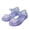 Purple, variant on DeHolifer Girls Jelly Sandals Summer Princess Dress Breathable Waterproof Shoes Closed Toe Beach Sandals