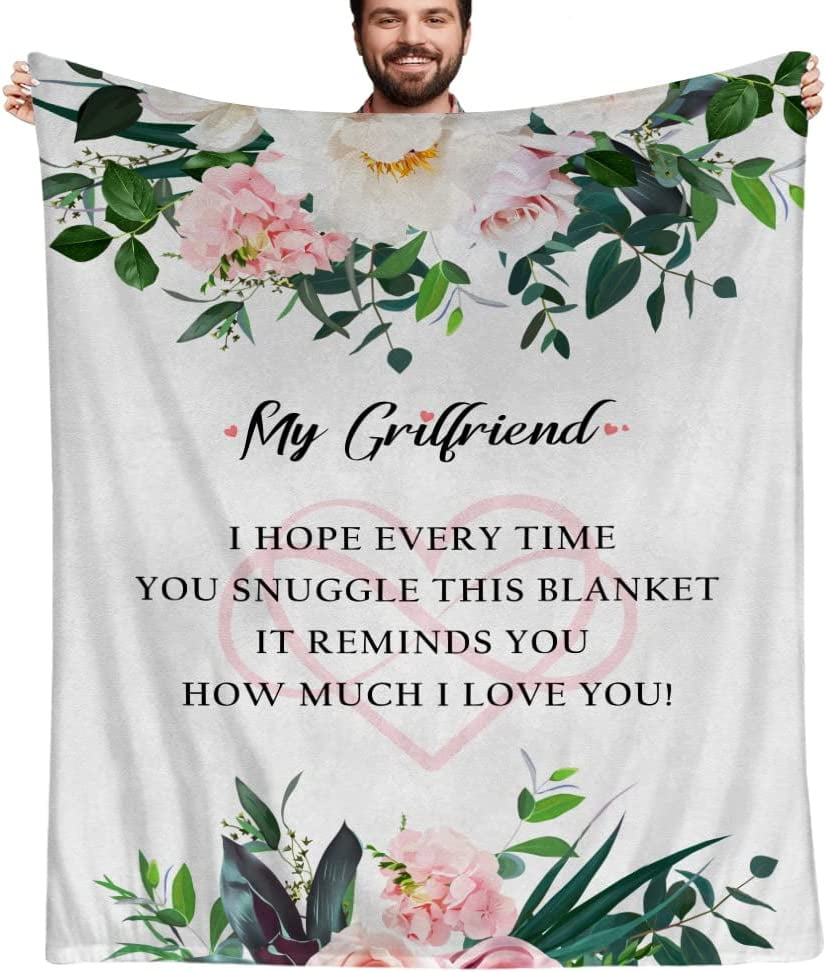  WSYEAR Valentines Day Girlfriend Gifts from Boyfriend-Birthday  Girlfriend Gifts Throw Blankets Cute Things for My Girlfriend Anniversary  Romantic Gifts for Her : Home & Kitchen