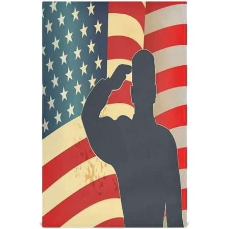 

Hyjoy 1 Pack Happy Veterans Day American Flag Kitchen Towels Soft Highly Absorbent Dish Towels Reusable Tea Towels Set 28 x 18 Inch