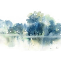 Art.com Blue Pond Reflections Art Print by Katrina Pete, 18" x 12"
