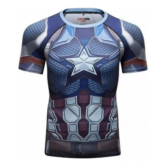Playera Camisa Capitan America End Gam Cosplay Avenger Licra