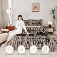 thumbnail image 3 of Erosebridal Cartoon Camping Car Full Size Comforter Sets 3 Pieces for Teens,Girls Boys Abstract Vintage Plants Texture Bedding Sets,Black Reversible,Microfiber Bedroom Decor, 3 of 6