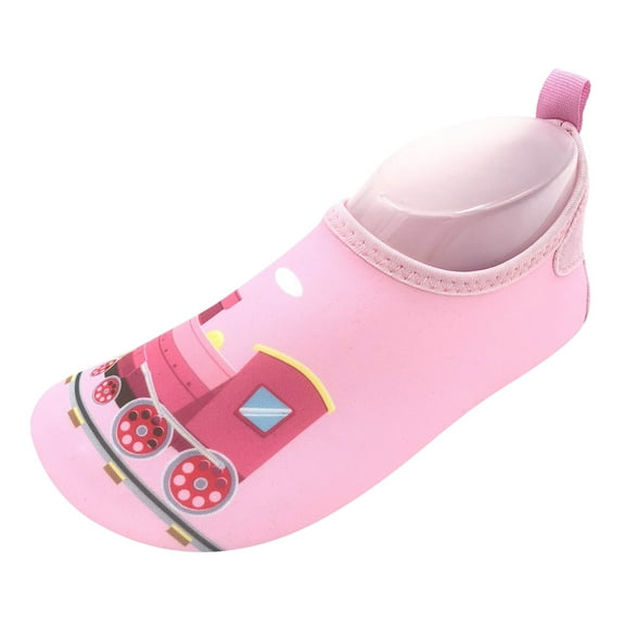 Povozer Water Shoes for Kids Girls Boys Toddler Swim Water Shoes Quick Dry Non-Slip Water Barefoot Shoes(Hot Pink,7 Toddler)