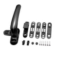 thumbnail image 1 of jifeng Universal Casement Locking Handle Replacement Aluminum Window Hardware Furniture Black Left, 1 of 8