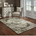 thumbnail image 2 of Avalon Home Gracie Distressed Medallion Area Rug, 9'10" X 12'10", Gray/ Black, 2 of 10