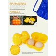 thumbnail image 5 of 2025 Latest Model Grid Plastic Egg Holder Reusable Portable Eggs Carrier for, 5 of 5