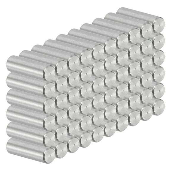 Uxcell 3mm x 10mm Dowel Pin Stainless Steel, 60 Pcs 304 Stainless Steel Pegs for Shelves Furniture Fixing, Silver