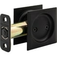 thumbnail image 2 of Contemporary Square Pocket Door Lock, Passage (Hall/Closet) Latch, 2-3/8" Backset, RCL, Matte Black by Stone Harbor Hardware, 2 of 3