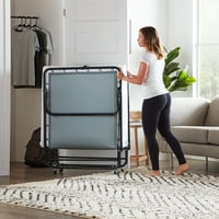 Rest Haven Rollaway Folding Guest Bed with 4-inch Memory Foam Mattress- Multiple Sizes