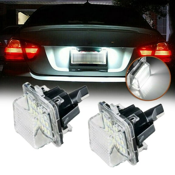 2Pcs LED License Plate Light Lamp SET For Mercedes for Benz W204 W212 W221 2008-2012