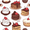 White Chocolate Cakes, variant on Yayeee Faucet Mat for Kitchen Sink 14.7" Diatomite Long Splash Guard Pad, Floral Orange Pattern
