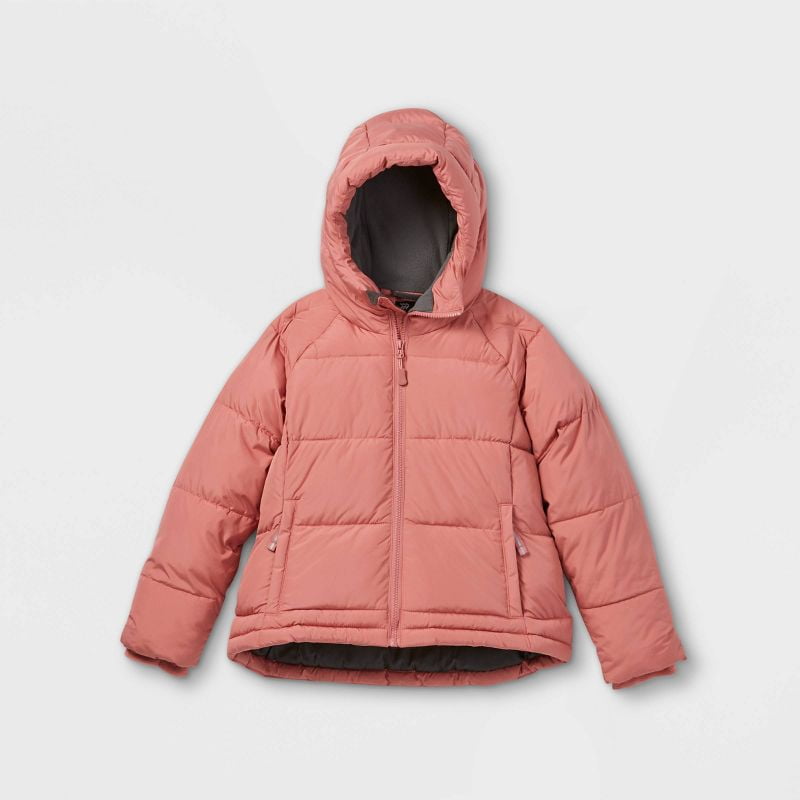 Girls' Short Puffer Jacket - All in 