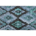 thumbnail image 2 of Addison Rugs Mayfield Premium Machine Washable Transitional Aztec Teal Rectangle Rug, 1'8" x 2'6", 2 of 6