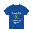 thumbnail image 3 of Donate Life, Share Your Spare Kidney Donation, Unisex Heavy Cotton Tee, 3 of 4