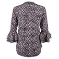 thumbnail image 5 of Women's Petite Three Quarter Sleeve Blouse Top, 5 of 5