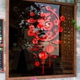 thumbnail image 2 of Farfi Fu Character Window Cling Waterproof Reusable 2024 The Year of Dragon Chinese New Year Spring Festival Electrostatic Glass Decoration Sticker Decal (Red), 2 of 10