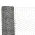 thumbnail image 5 of vidaXL Chicken Wire Fence Galvanized Steel 82'x3.9' Silver, 5 of 14