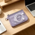 thumbnail image 2 of WeDecorBay Small Travel Pouch Organizer Lightweight Mesh Zippered Design Durable Storage for Tiny Items Cards Documents Versatile Use for Travel School Office Daily Commute Purple,Free Size, 2 of 6