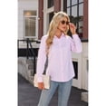 thumbnail image 6 of Vividaire Button Down Shirts for Women Long Sleeve Loose Fit Stretch Wrinkle Free Work Office Casual Blouses Top, 6 of 6