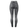 thumbnail image 4 of Gibobby Leggings afelpados de invierno para mujer Leggings con patrón de cintura alta para mujer, pantalones de vaqueros de imitación de terciopelo(Negro,Talla única), 4 of 4