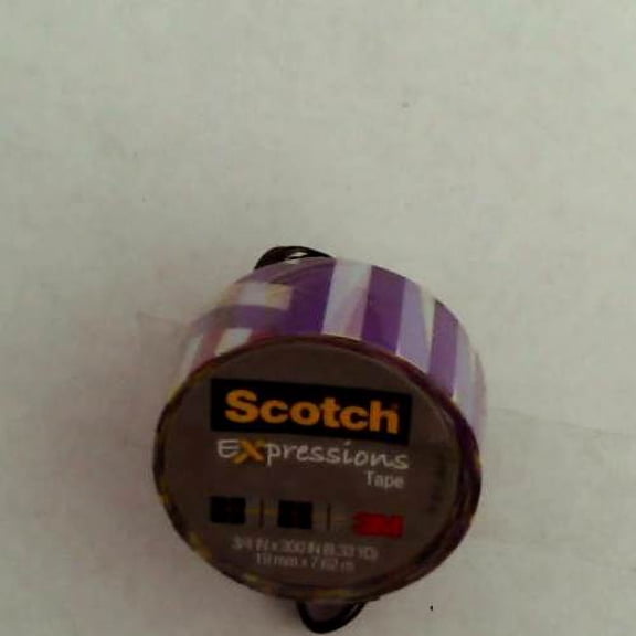 Scotch Expressions Colored Magic Tape; Preppy 2 Pattern, 3/4 x 300