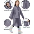 thumbnail image 3 of Lot de 2 Imperméables pour Enfants Réutilisables, Ponchos de Pluie en EVA Manteau de Pluie d'Urgence pour Enfants, 3 of 5
