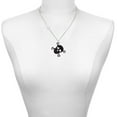 thumbnail image 2 of Delight Jewelry Acrylic Large Black Skull - Silvertone Class of 2026 Delicate Bar Necklace, 18.75", 2 of 4