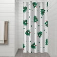thumbnail image 2 of White Christmas Tree Pattern Shower Curtain 36"x72" ,Bathroom Decorative Shower Curtains Set with 12 Hooks,Modern Waterproof Washable Shower Curtain, 2 of 6