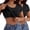 Black+Black, variant on 2Pack Women's Built-in Bra T-Shirt, Padded Wireless Shelf Bra Tee, Soft Breathable Skin-Friendly Short Sleeve Casual Tank Top for Everyday Wear