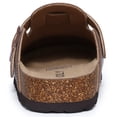 thumbnail image 6 of Comwarm Vegan Leather Clogs for Womens Mens, Cork Footbed Potato Slip On Shoes for Women with Arch Support, Habana, 6 of 6